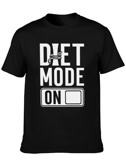 Diet Mode On Graphic Tee - Fitness Motivation Shirt