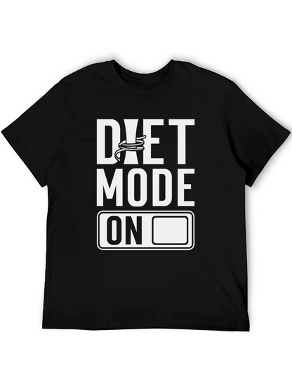 Diet Mode On Graphic Tee - Fitness Motivation Shirt