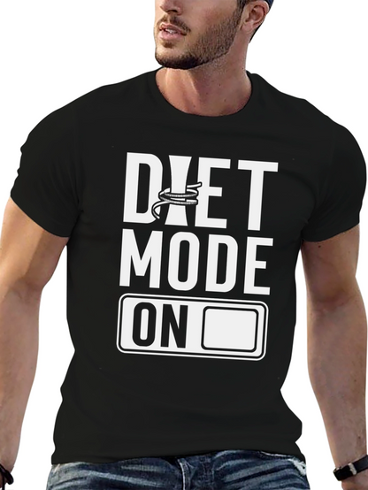 Diet Mode On Graphic Tee - Fitness Motivation Shirt