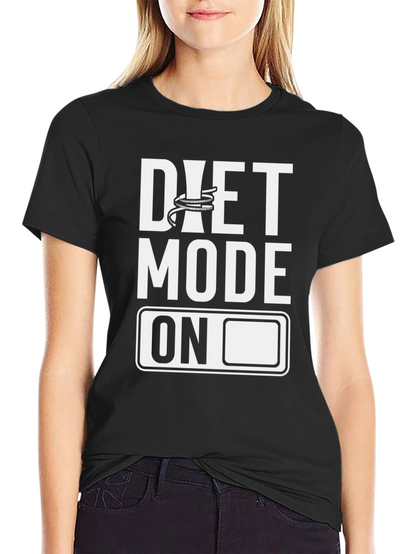 Diet Mode On Graphic Tee - Fitness Motivation Shirt