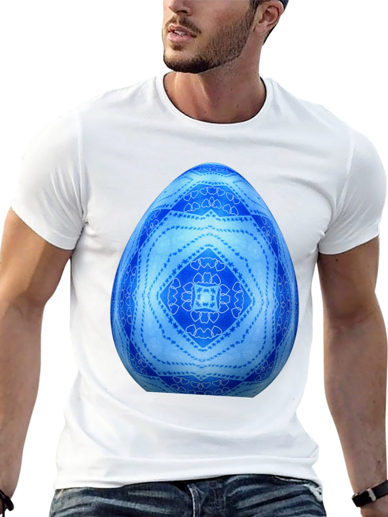 Blue Easter Egg Graphic Tee