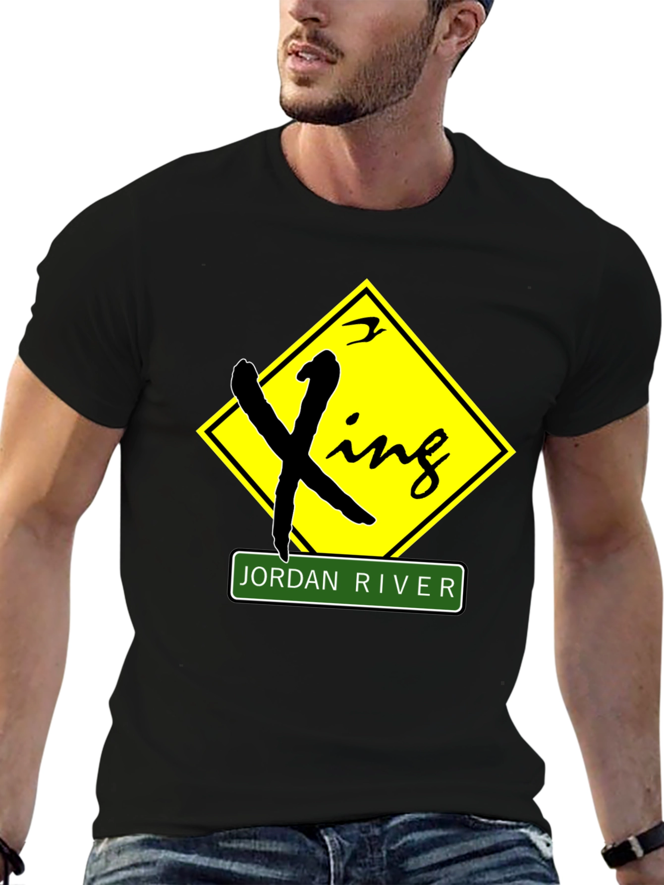 Jordan River Crossing Black T-Shirt