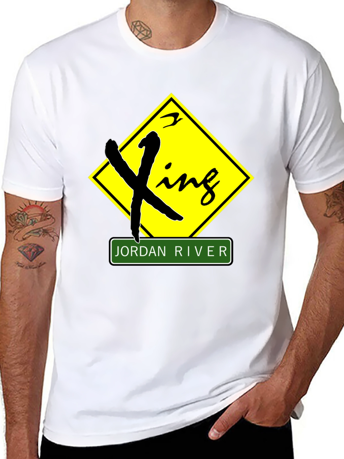 Jordan River Crossing Black T-Shirt