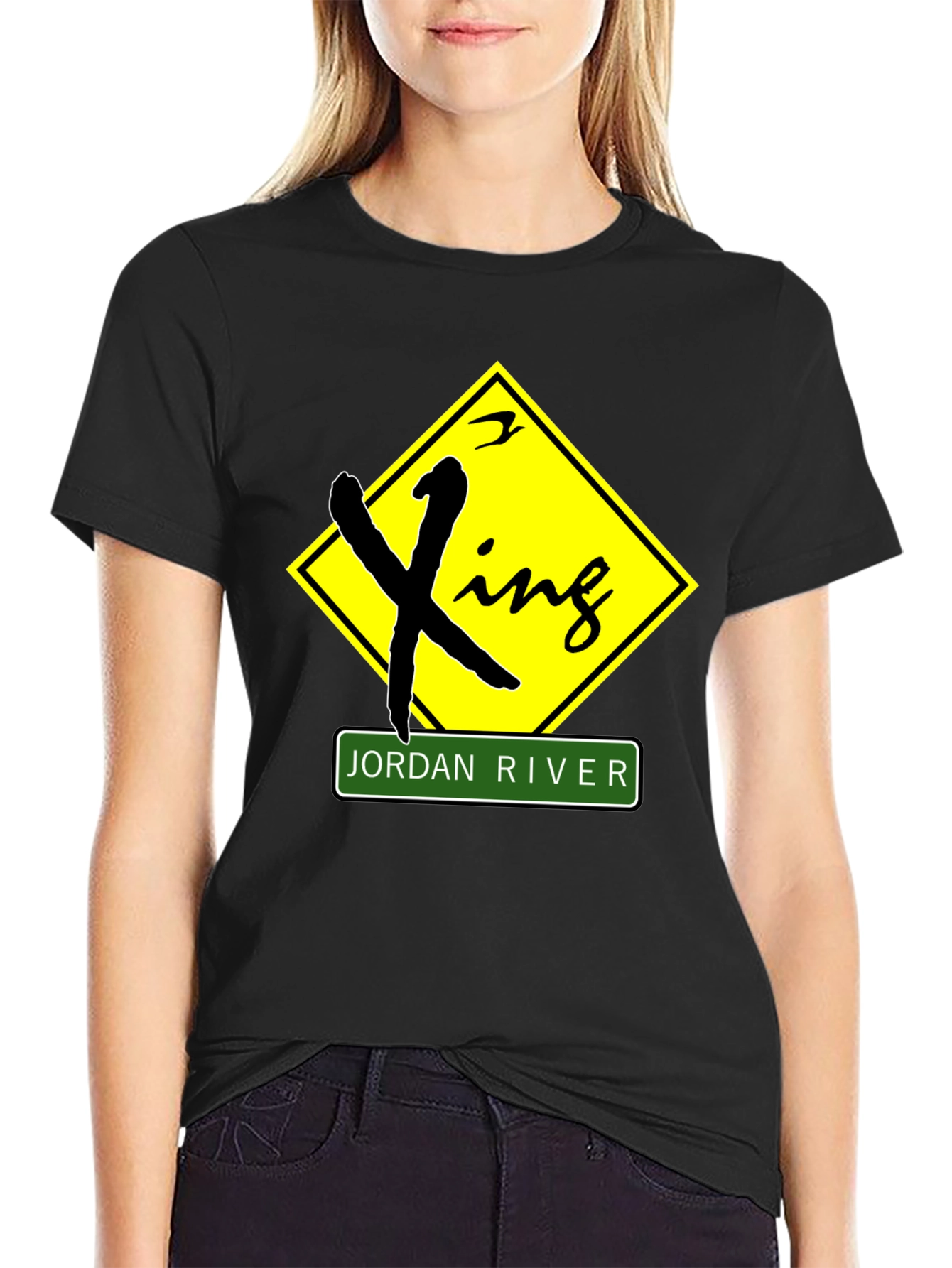 Jordan River Crossing Black T-Shirt