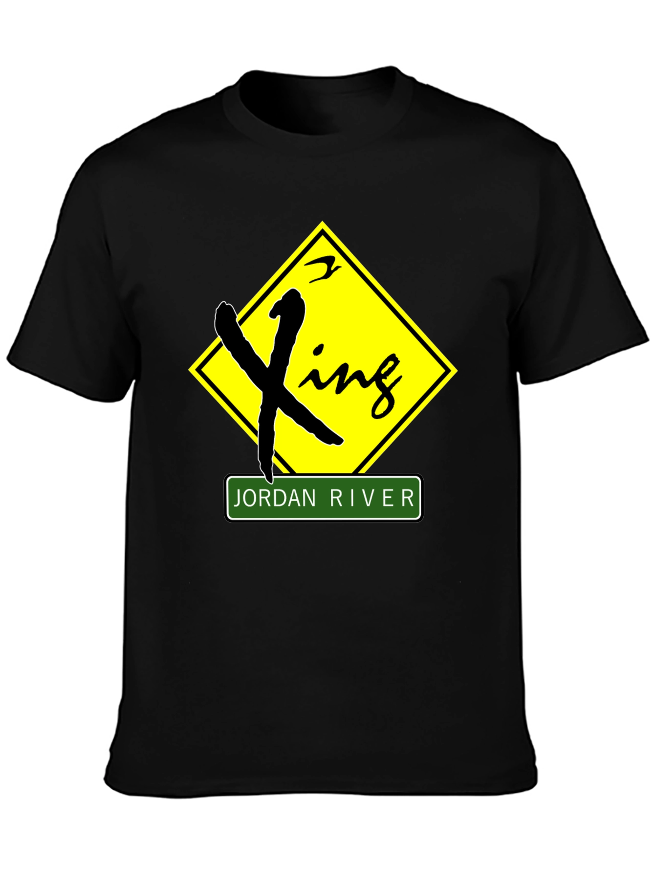 Jordan River Crossing Black T-Shirt
