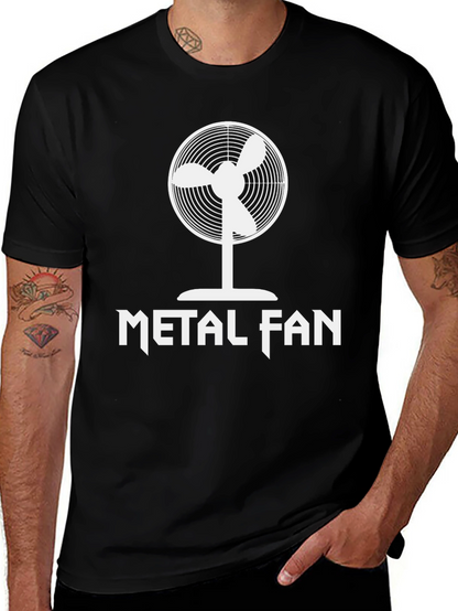 Metal Fan T-Shirt - Black Cotton Graphic Tee