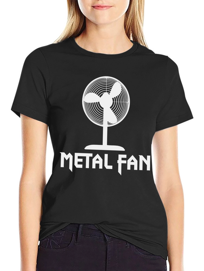 Metal Fan T-Shirt - Black Cotton Graphic Tee