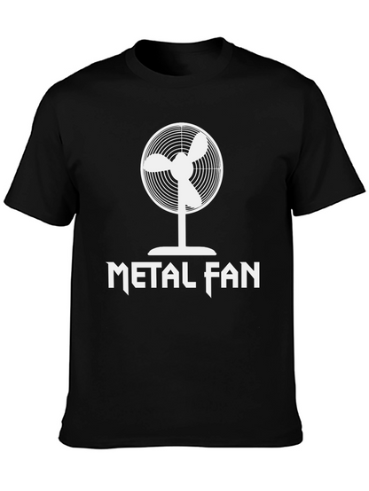 Metal Fan T-Shirt - Black Cotton Graphic Tee
