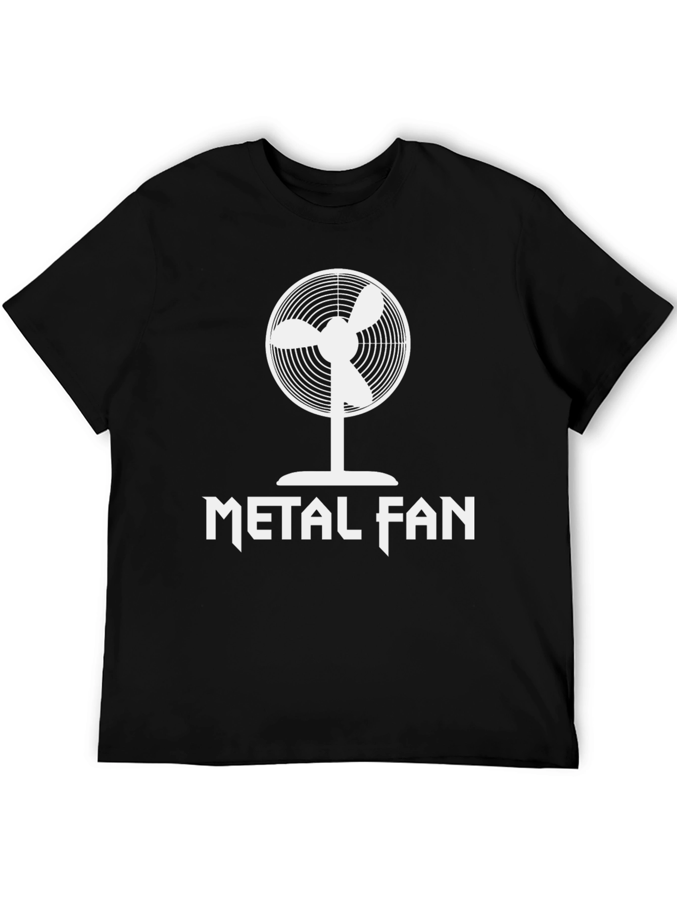 Metal Fan T-Shirt - Black Cotton Graphic Tee