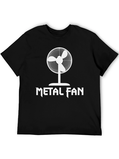 Metal Fan T-Shirt - Black Cotton Graphic Tee