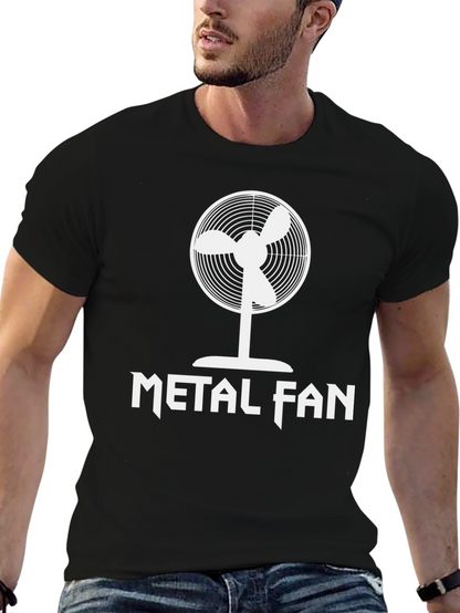Metal Fan T-Shirt - Black Cotton Graphic Tee
