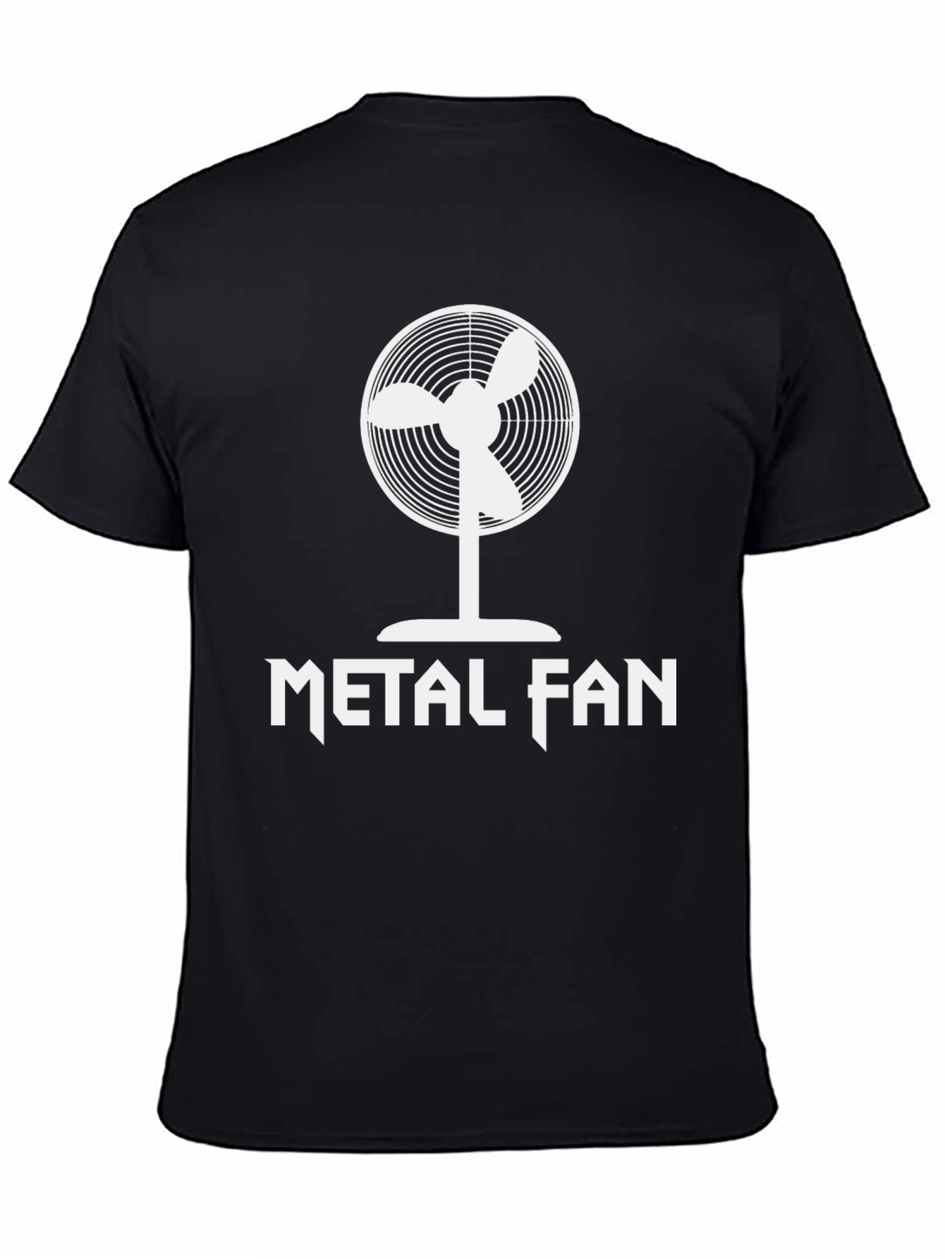 Metal Fan T-Shirt - Black Cotton Graphic Tee