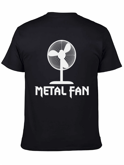 Metal Fan T-Shirt - Black Cotton Graphic Tee