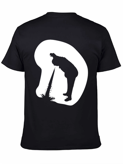 Silhouette Graphic T-Shirt - Casual Novelty Tee