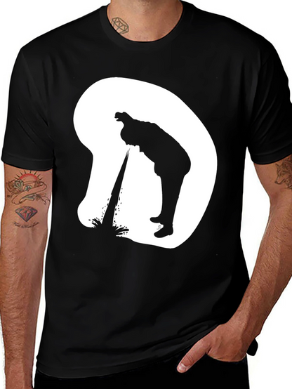 Silhouette Graphic T-Shirt - Casual Novelty Tee