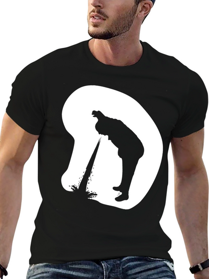 Silhouette Graphic T-Shirt - Casual Novelty Tee