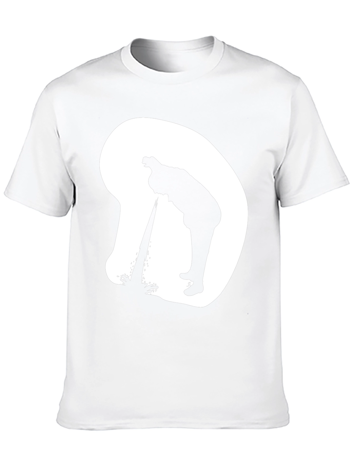 Silhouette Graphic T-Shirt - Casual Novelty Tee