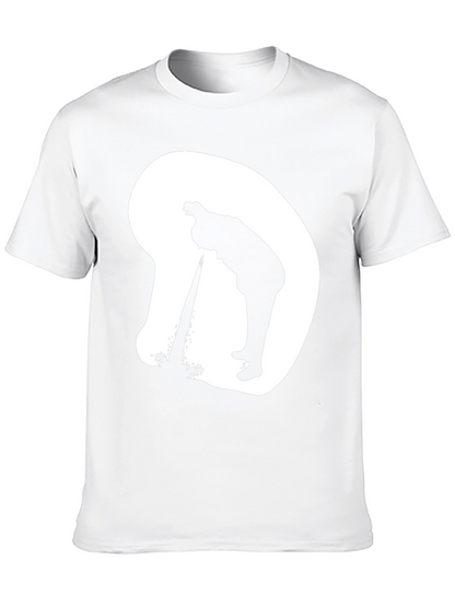 Silhouette Graphic T-Shirt - Casual Novelty Tee