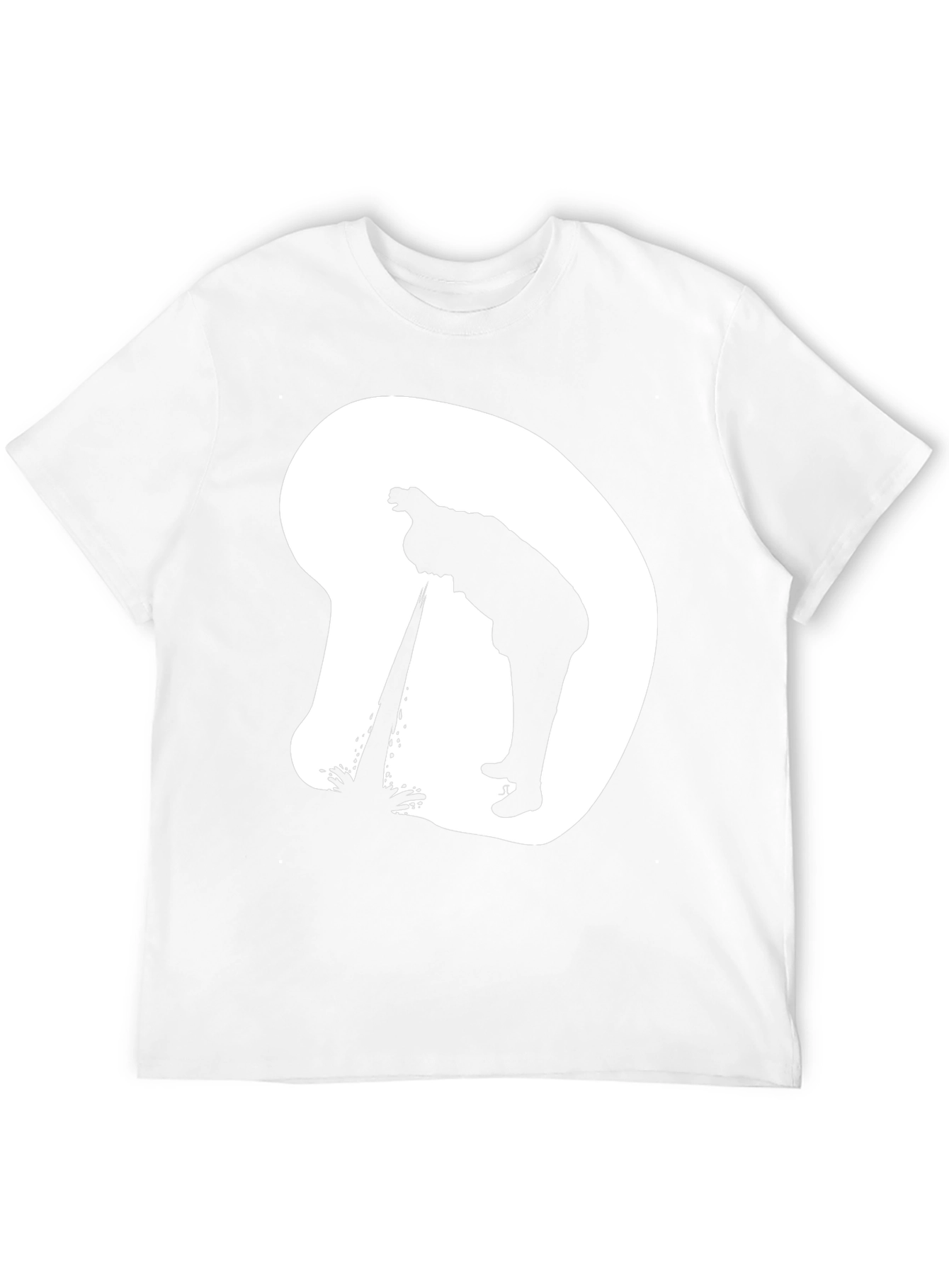 Silhouette Graphic T-Shirt - Casual Novelty Tee