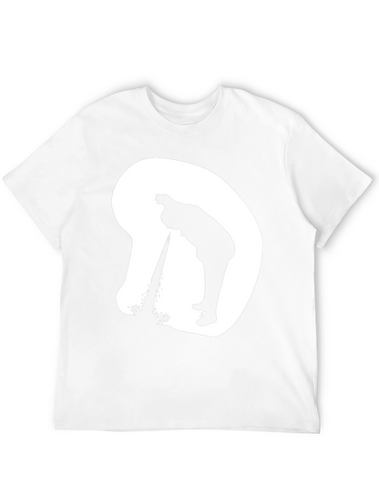Silhouette Graphic T-Shirt - Casual Novelty Tee