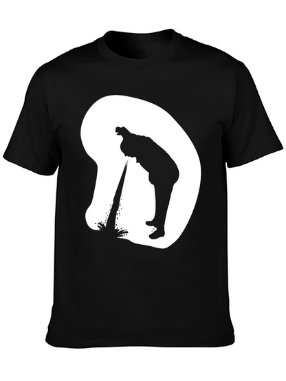 Silhouette Graphic T-Shirt - Casual Novelty Tee