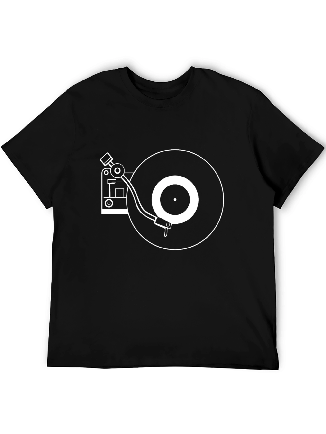 Turntable Graphic Tee - Retro Music Lovers Shirt