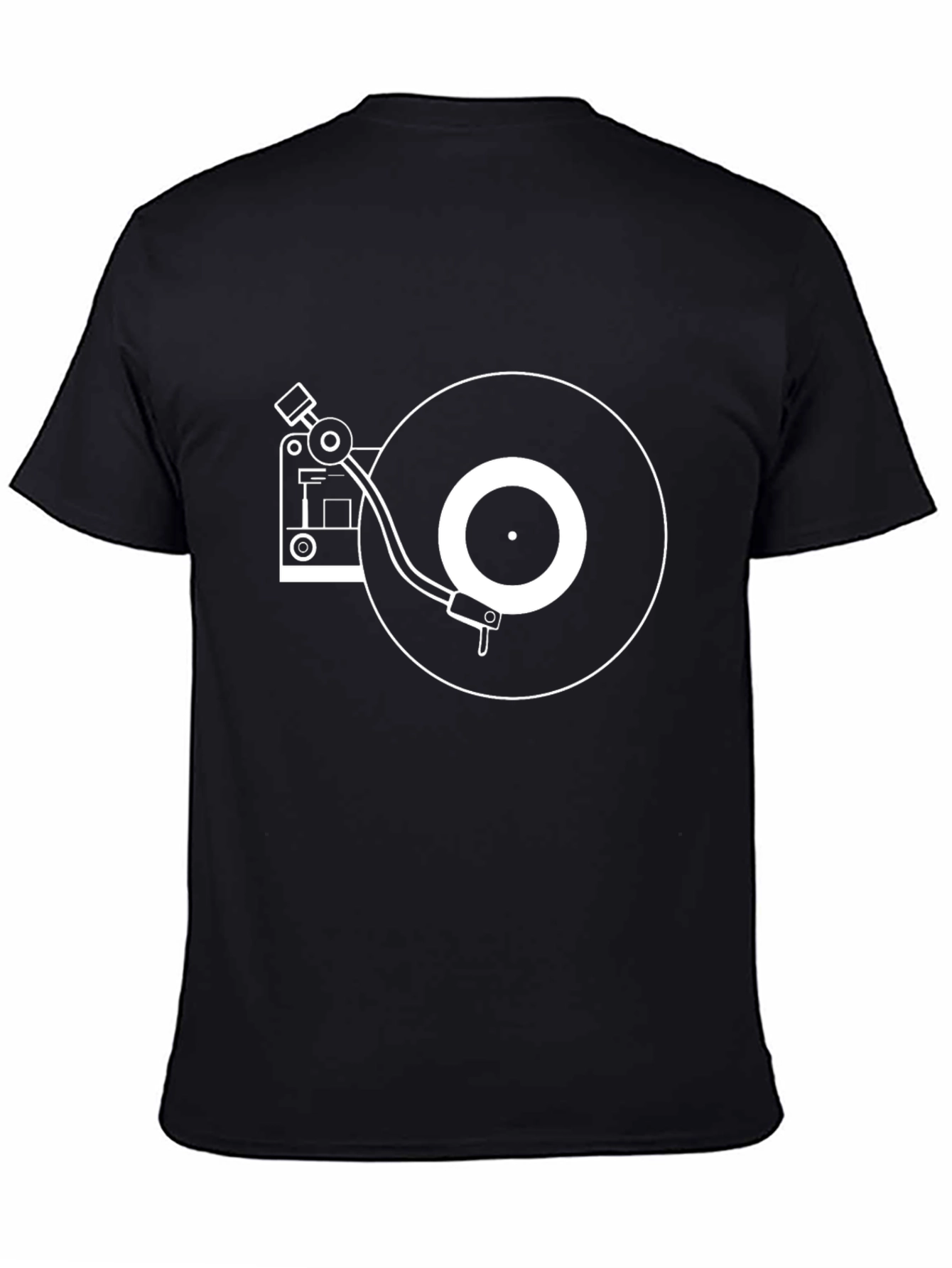 Turntable Graphic Tee - Retro Music Lovers Shirt