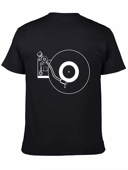 Turntable Graphic Tee - Retro Music Lovers Shirt