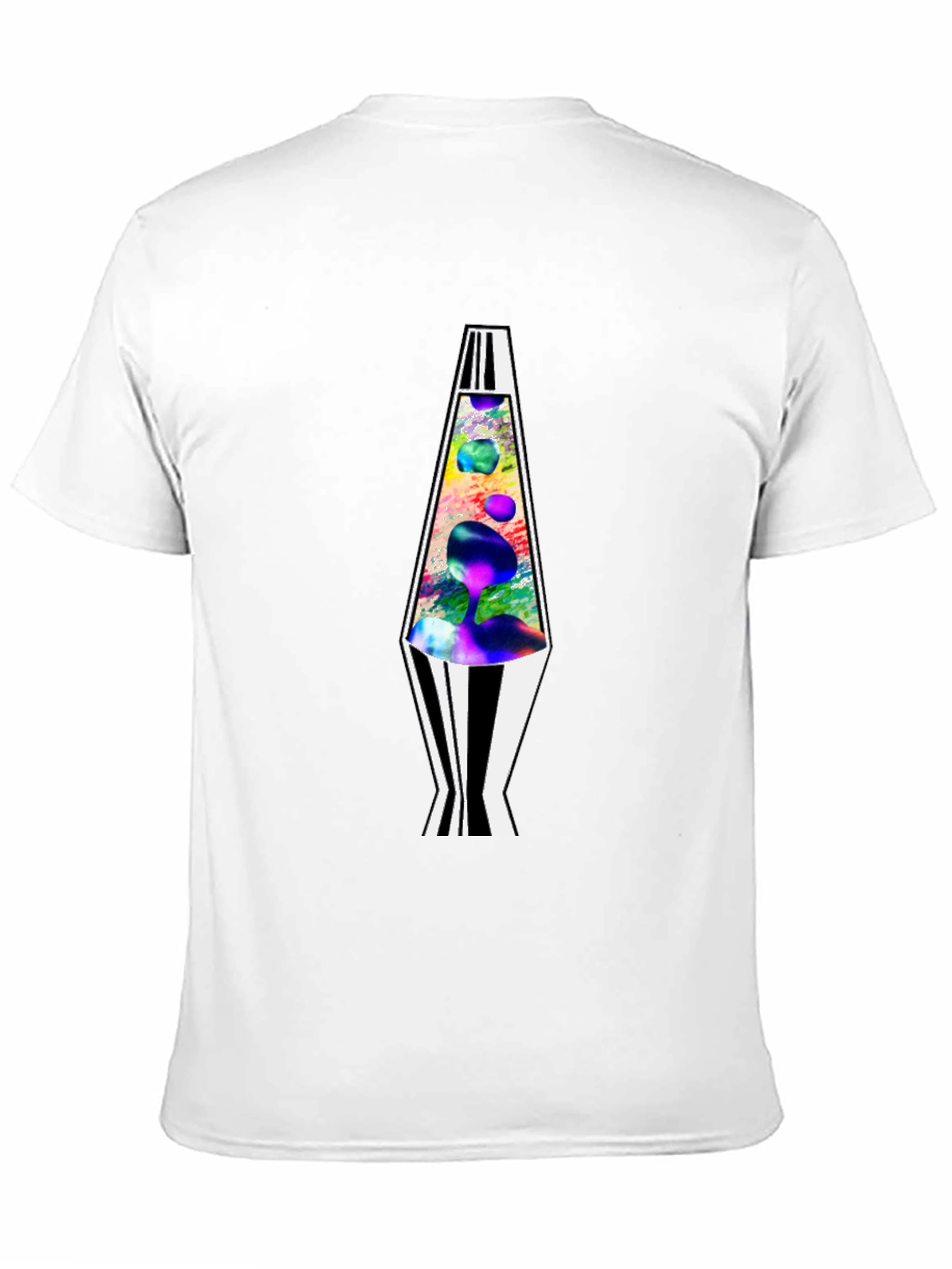 Retro Lava Lamp Graphic Tee - Mens Black T-Shirt