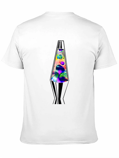 Retro Lava Lamp Graphic Tee - Mens Black T-Shirt