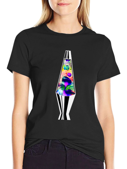 Retro Lava Lamp Graphic Tee - Mens Black T-Shirt