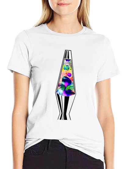 Retro Lava Lamp Graphic Tee - Mens Black T-Shirt