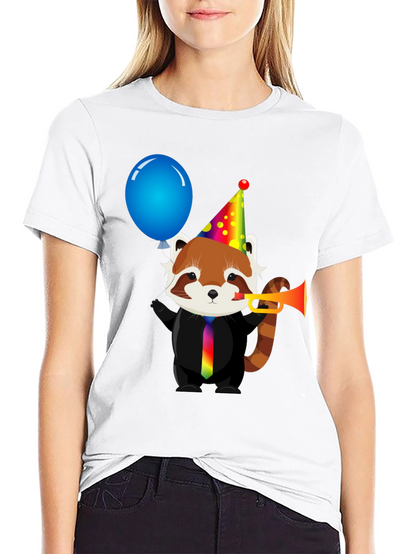 Party Red Panda T-Shirt - Fun & Unique Design