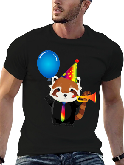 Party Red Panda T-Shirt - Fun & Unique Design