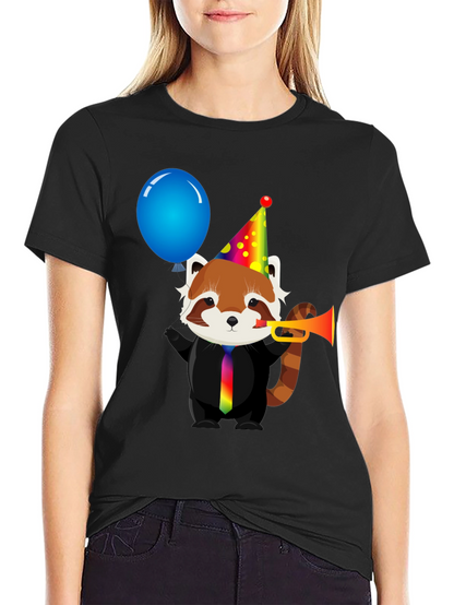 Party Red Panda T-Shirt - Fun & Unique Design
