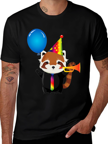 Party Red Panda T-Shirt - Fun & Unique Design