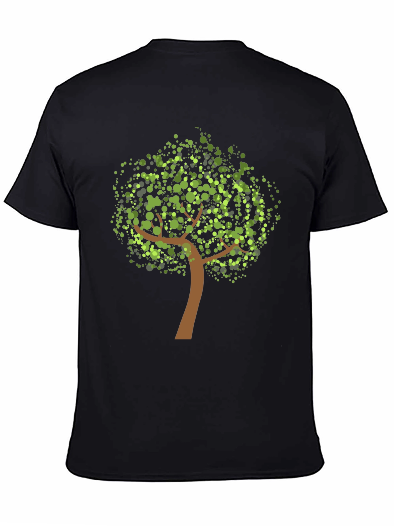 Nature Tree Graphic Black Tee