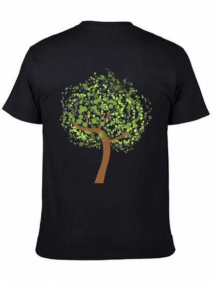 Nature Tree Graphic Black Tee