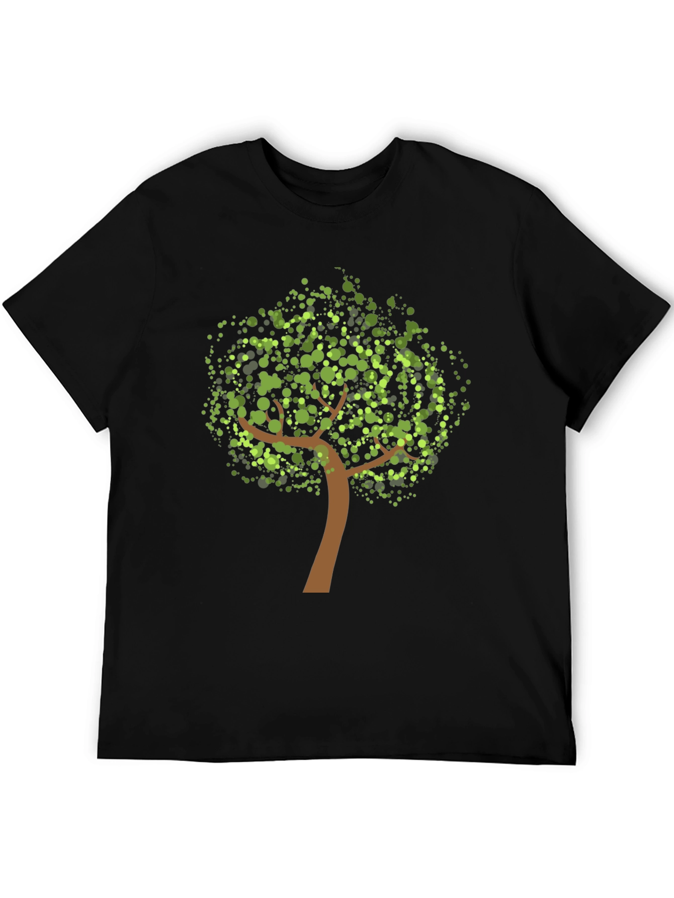 Nature Tree Graphic Black Tee