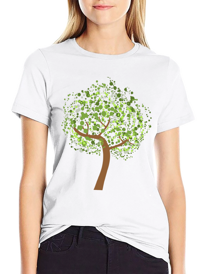 Nature Tree Graphic Black Tee