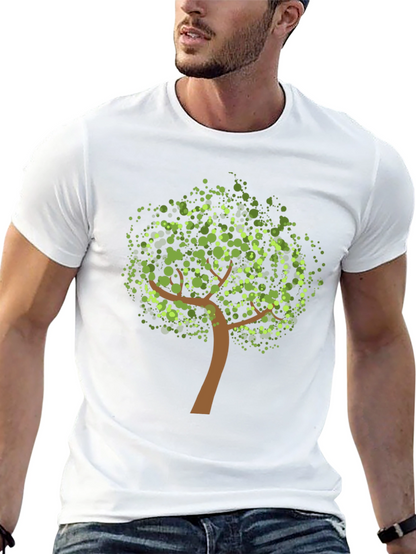 Nature Tree Graphic Black Tee