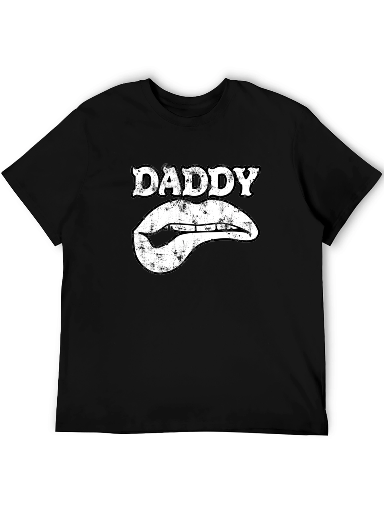 Daddy Lips Graphic T-Shirt - Black