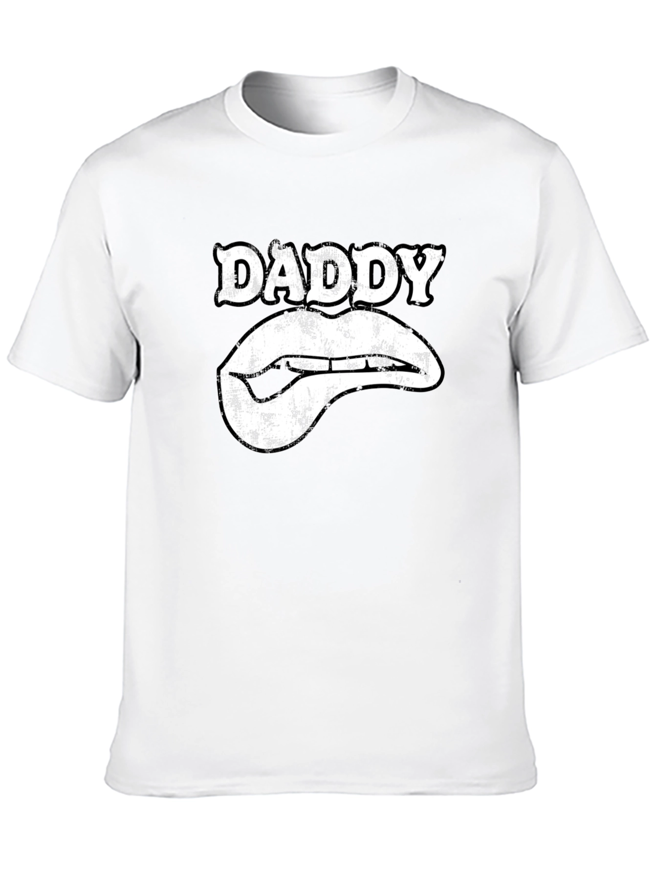 Daddy Lips Graphic T-Shirt - Black