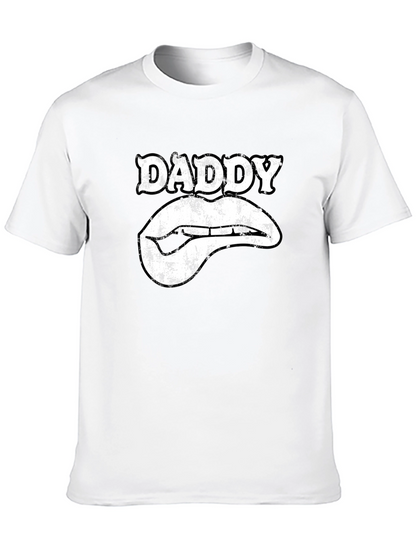 Daddy Lips Graphic T-Shirt - Black