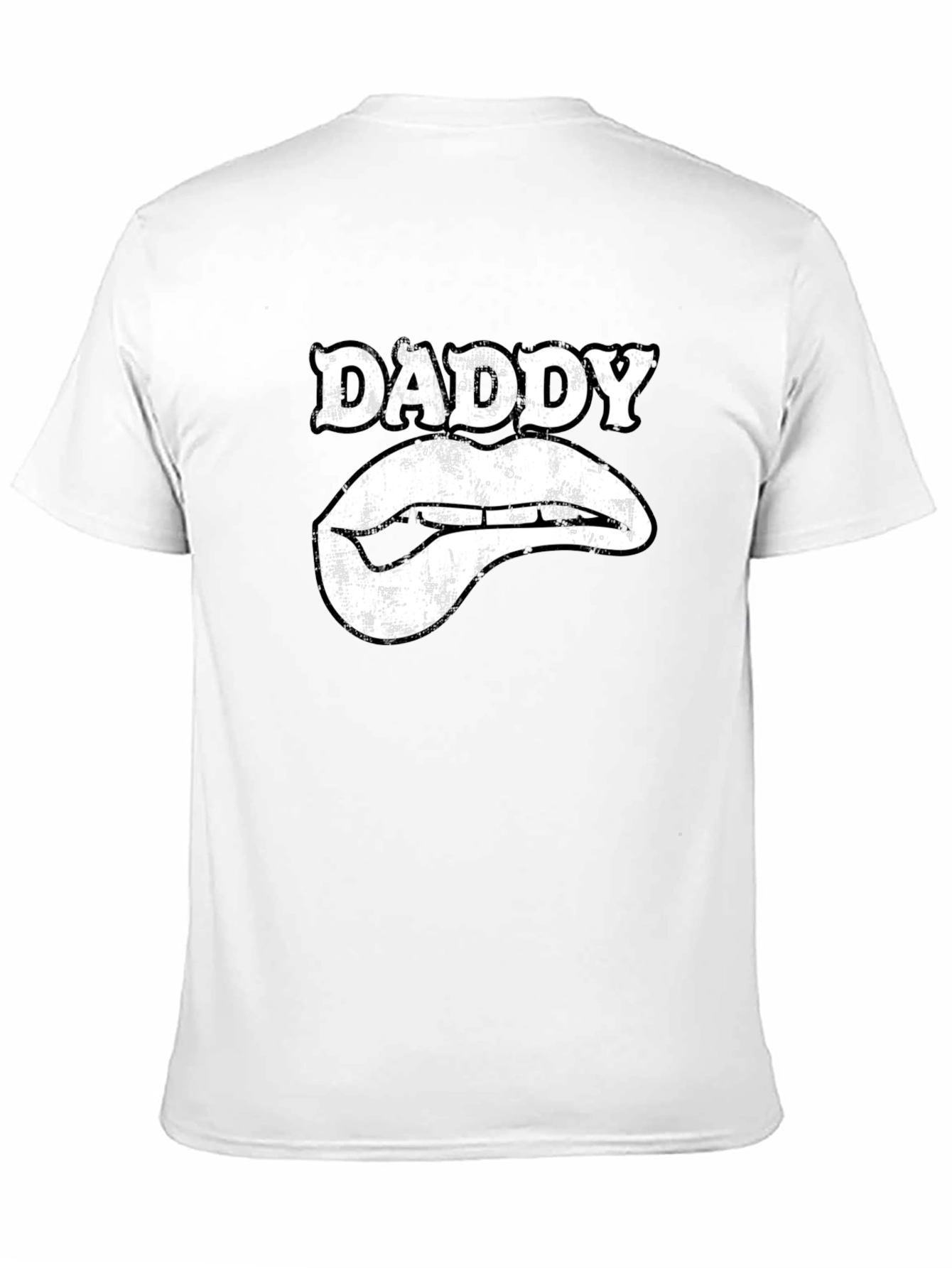 Daddy Lips Graphic T-Shirt - Black