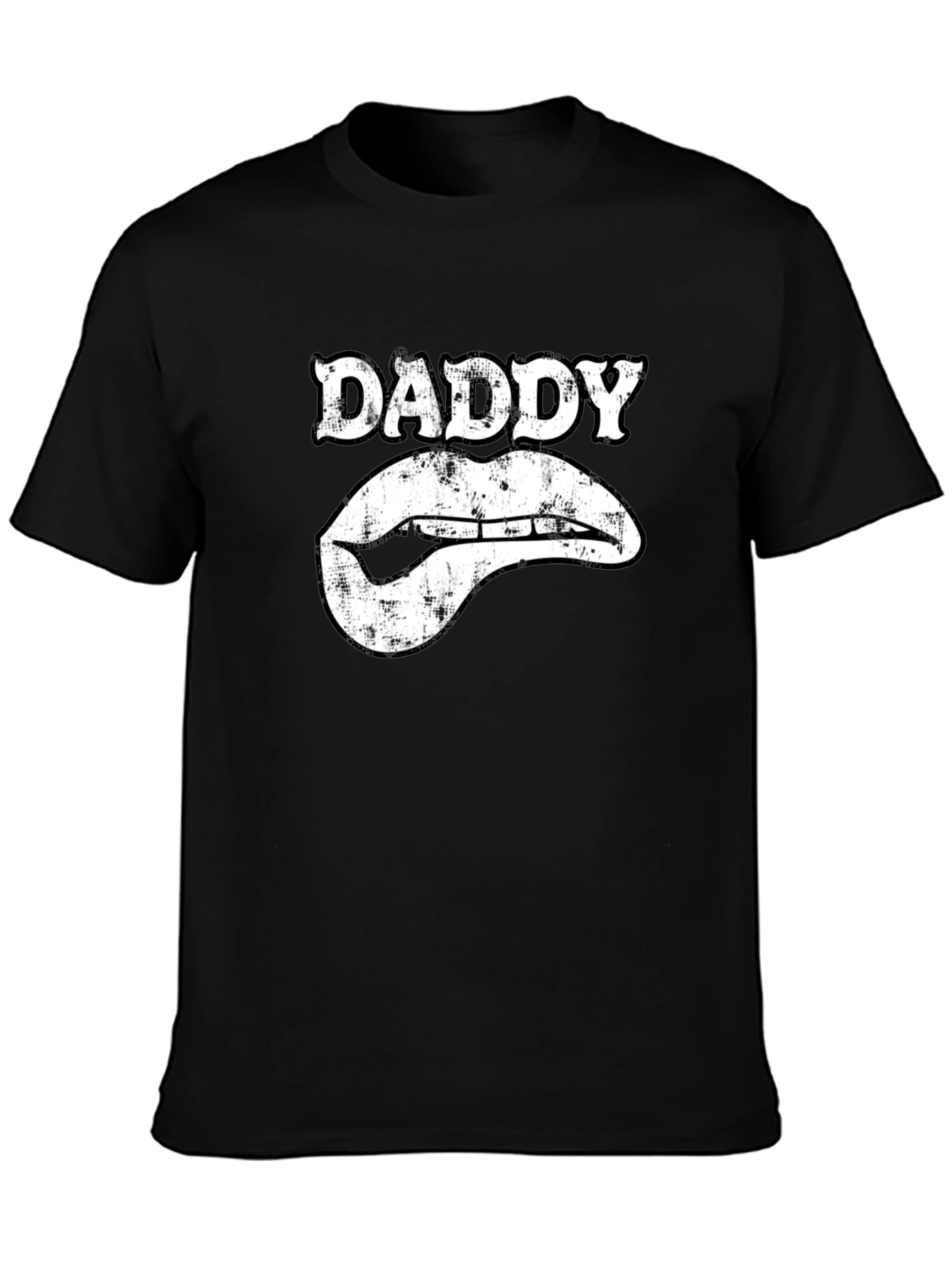 Daddy Lips Graphic T-Shirt - Black
