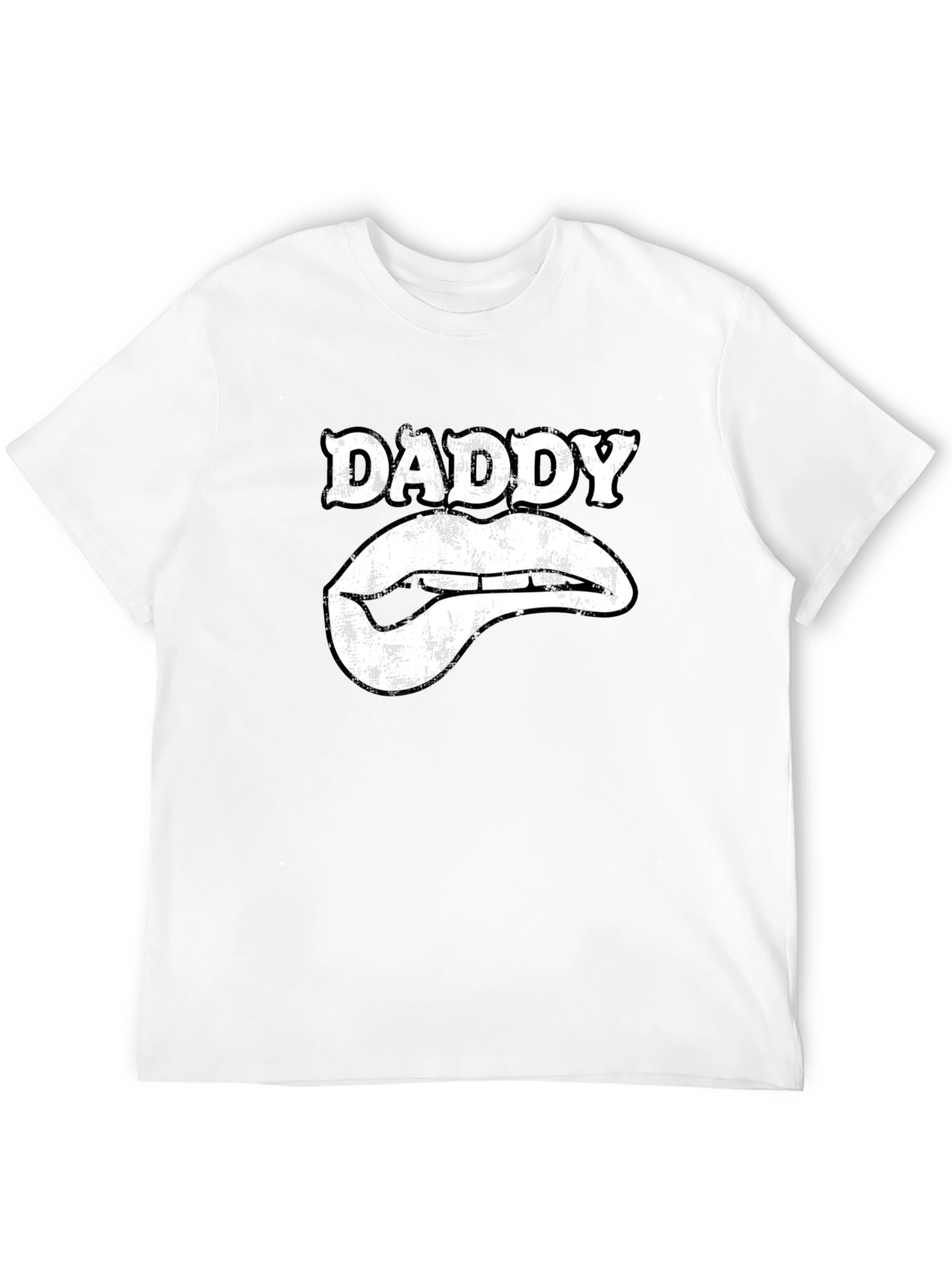 Daddy Lips Graphic T-Shirt - Black