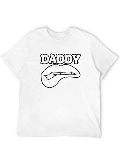 Daddy Lips Graphic T-Shirt - Black