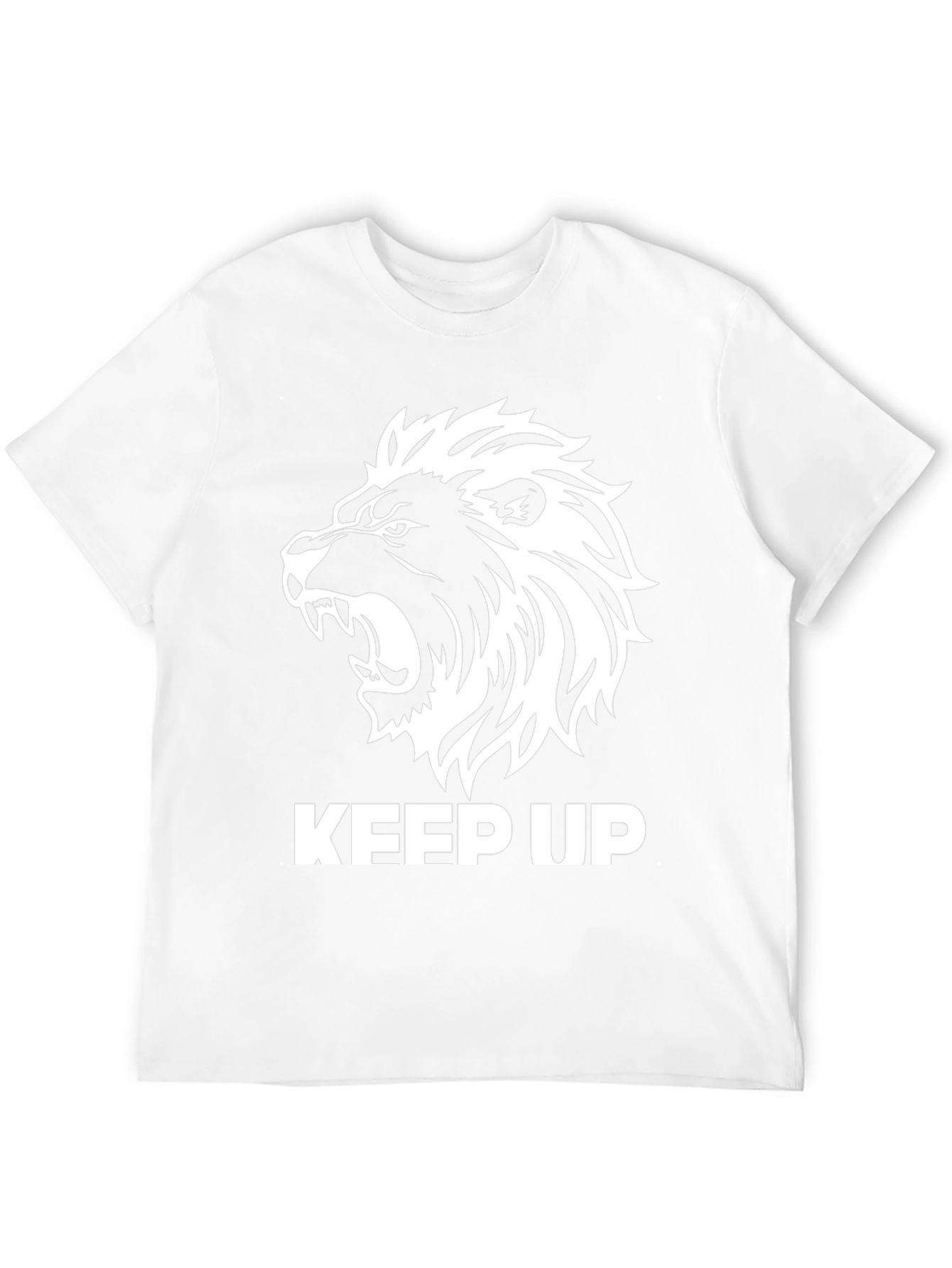 Keep Up Lion Graphic Tee - Mens Black T-Shirt