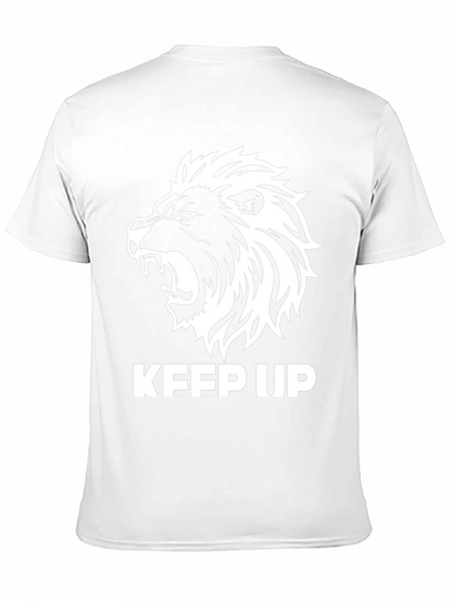 Keep Up Lion Graphic Tee - Mens Black T-Shirt